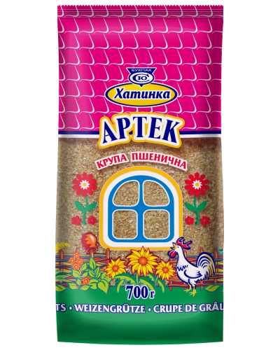 Крупа пшенична "Артек" з твердої пшениці ХАТИНКА 700 г
